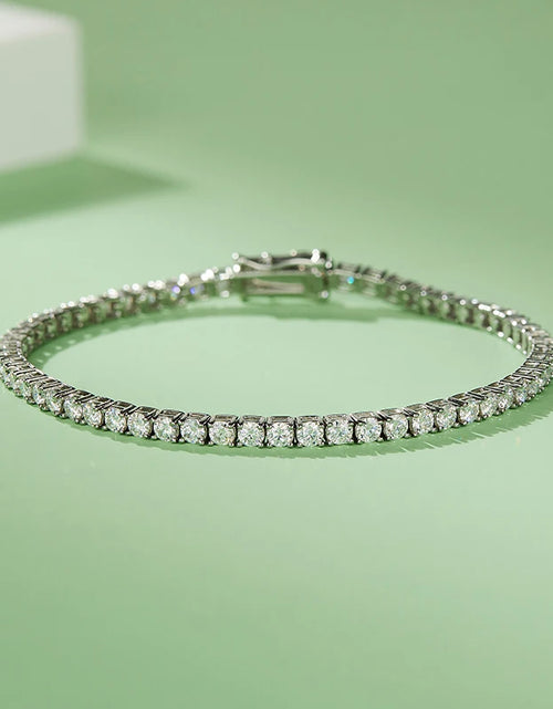 Load image into Gallery viewer, Custom Moissanite Diamond Tennis Bracelet Chains Iced Out 925 Silver
