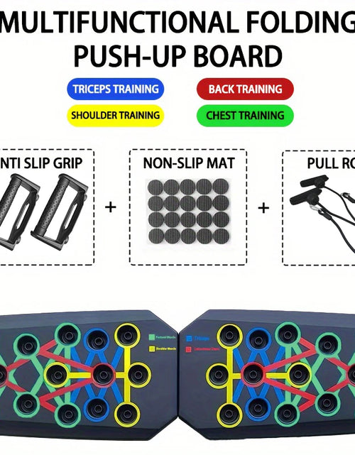 Load image into Gallery viewer, Push-Up Board Set Portable Multifunctional Push-Up Bar Foldable Fitness Equipment for Chest Abdomen Arms/Back Training
