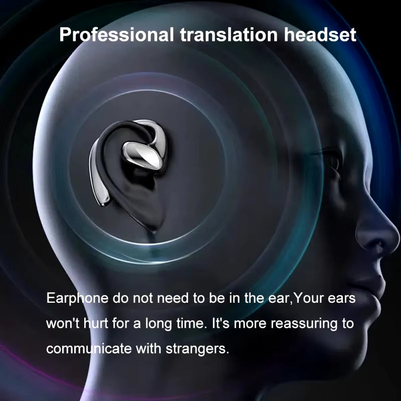 Translation Headphones 144 M8 Translator Languages Instant Smart Voice Translator Wireless Bluetooth Translator Earphone